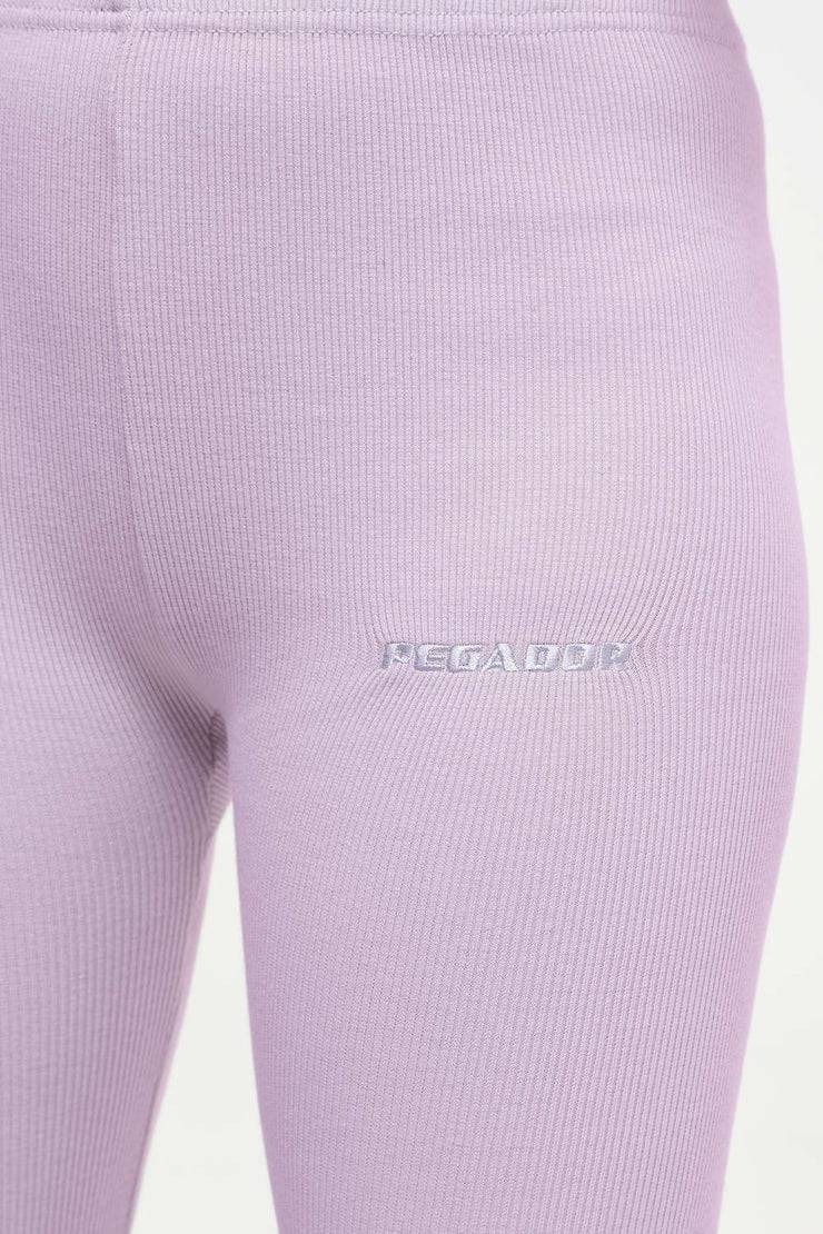 Pegador Jill Rib Leggings Vintage Washed Purple Paste Sonderangebot der Fabrik