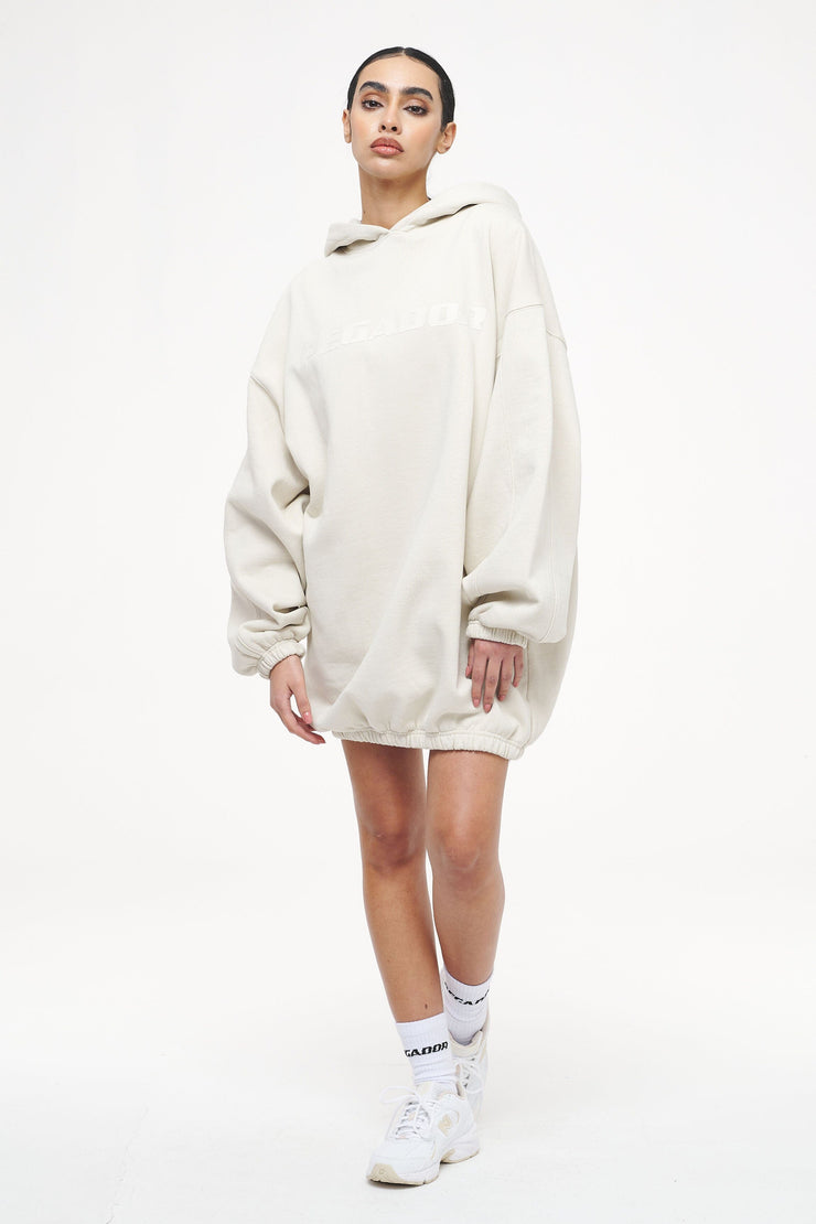 Pegador Lulea Oversized Hoodie Dress Vintage Washed Angels Cream Discount Store für neue Produkte