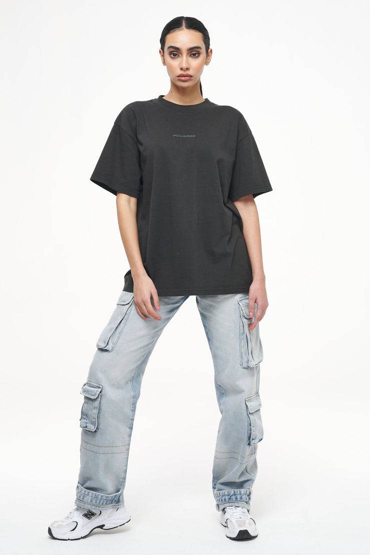 Pegador Beverly Oversized Tee Vintage Washed Iron Grey Gum Nur noch ein Tag übrig