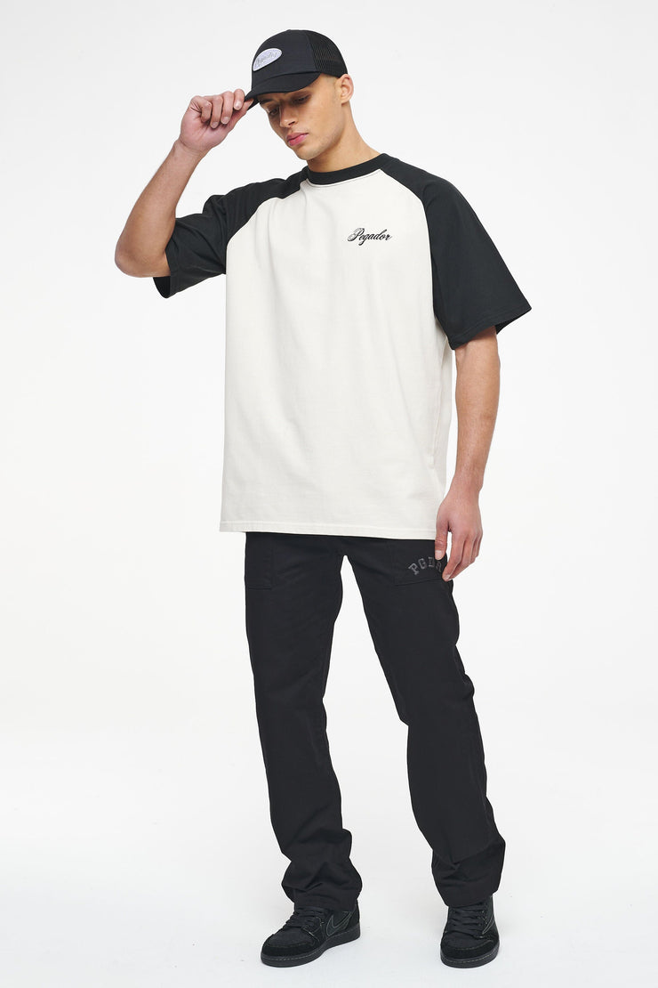 Pegador Hudson Raglan Oversized Tee Vintage Washed Angels Cream Black Ink Speichern exportieren