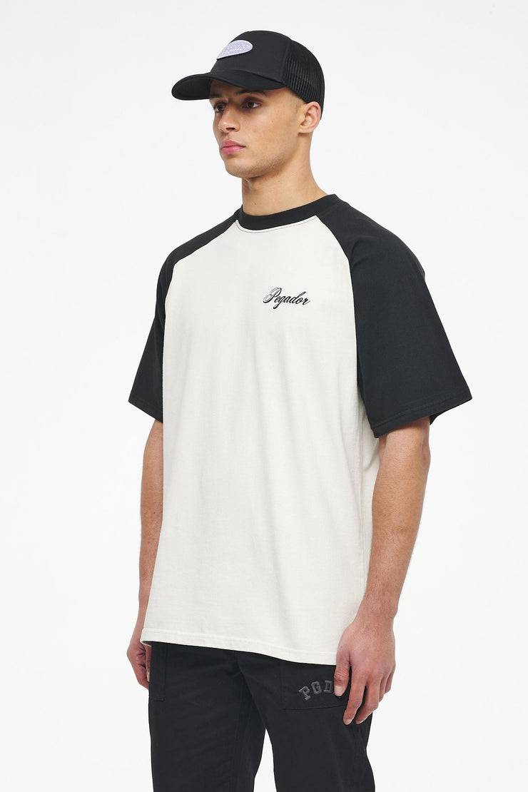 Pegador Hudson Raglan Oversized Tee Vintage Washed Angels Cream Black Ink Speichern exportieren