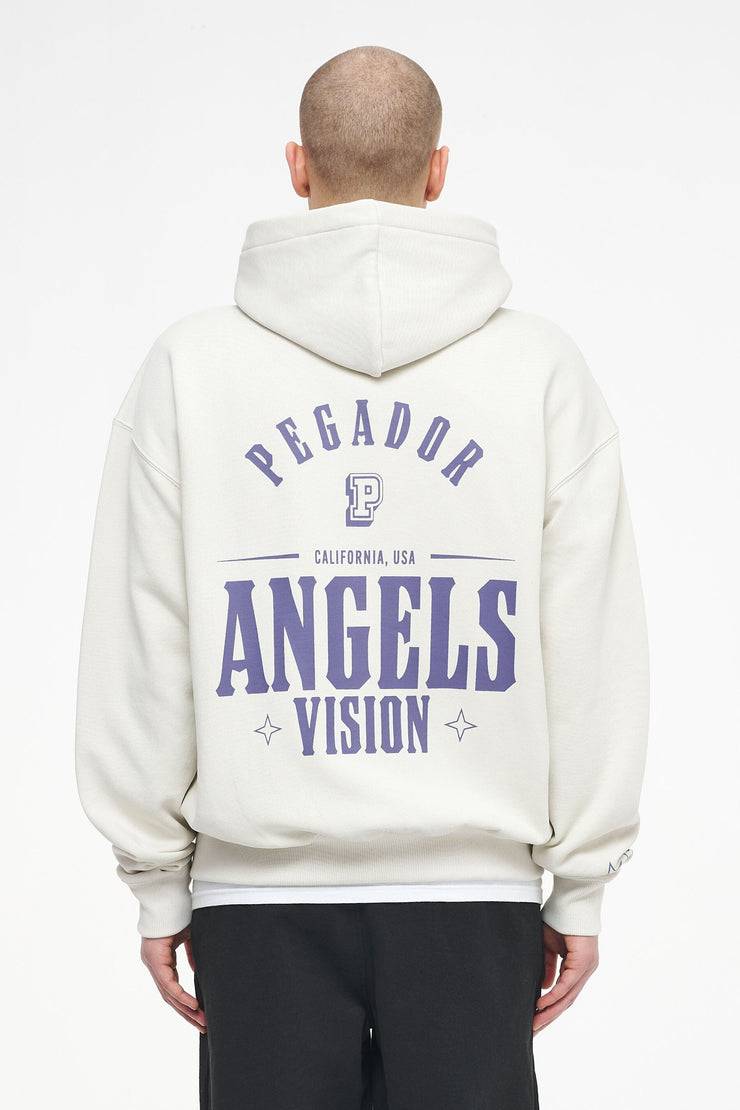 Pegador Salal Oversized Sweat Jacket Vintage Washed Angels Cream Im Verkauf