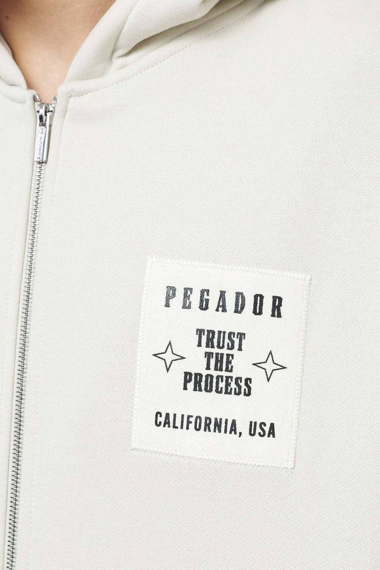 Pegador Salal Oversized Sweat Jacket Vintage Washed Angels Cream Im Verkauf