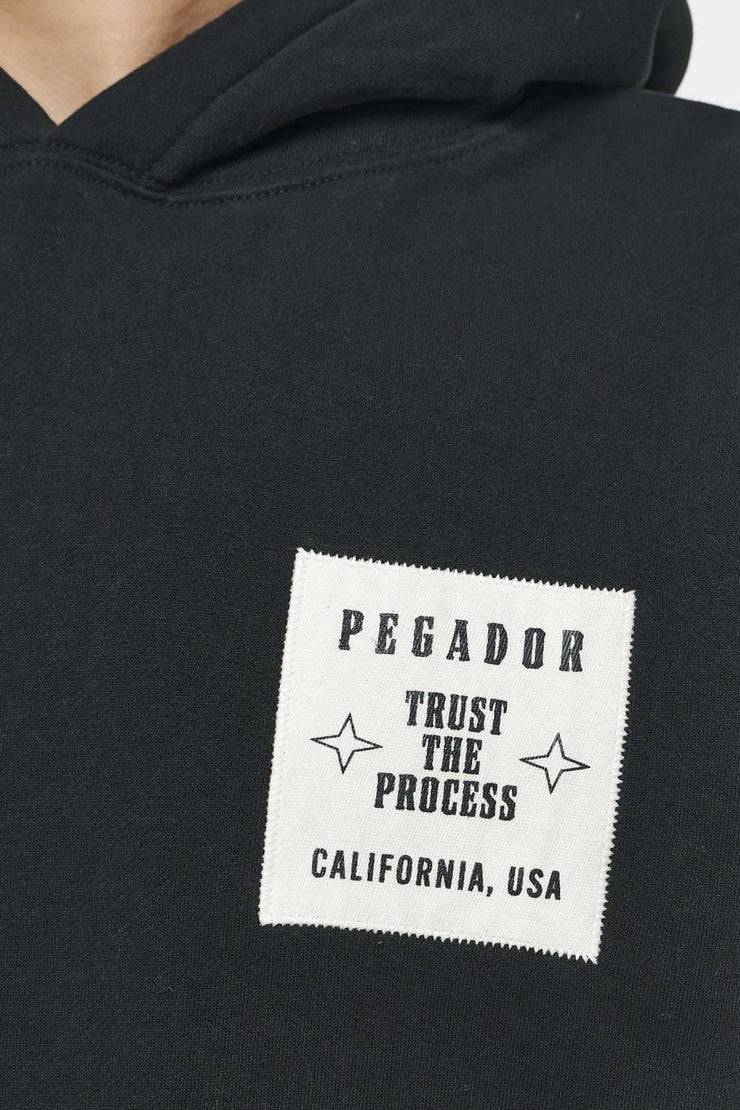 Pegador Salal Oversized Hoodie Vintage Washed Black Ink zollfrei