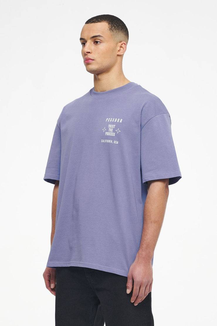 Pegador Salal Oversized Tee Vintage Washed Magic Violet Rabatte dieses Monats