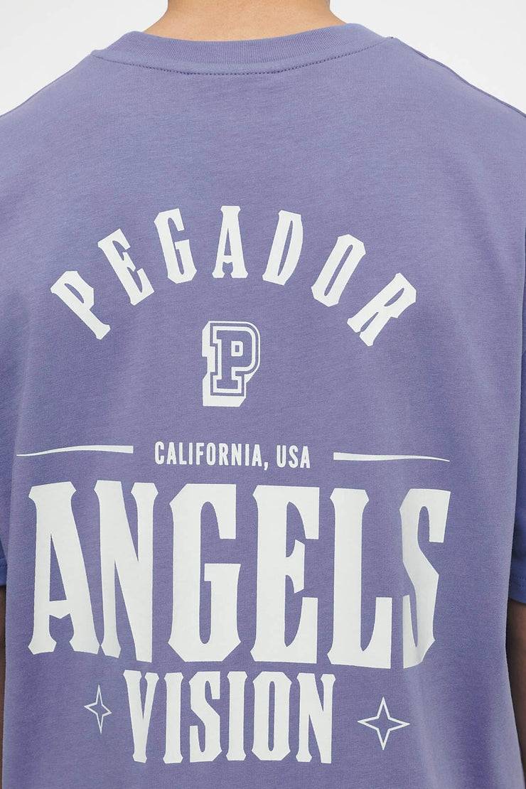 Pegador Salal Oversized Tee Vintage Washed Magic Violet Rabatte dieses Monats