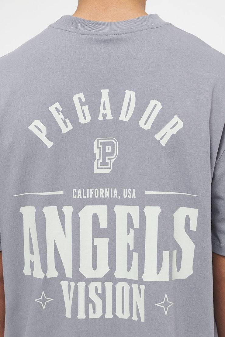 Pegador Salal Oversized Tee Vintage Washed Dusk Grey Online
