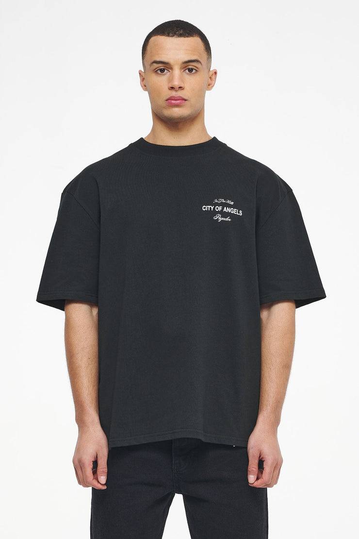 Pegador Wallace Oversized Tee Vintage Washed Black Ink Auslauf