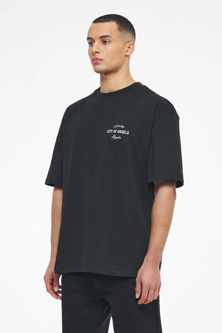 Pegador Wallace Oversized Tee Vintage Washed Black Ink Auslauf