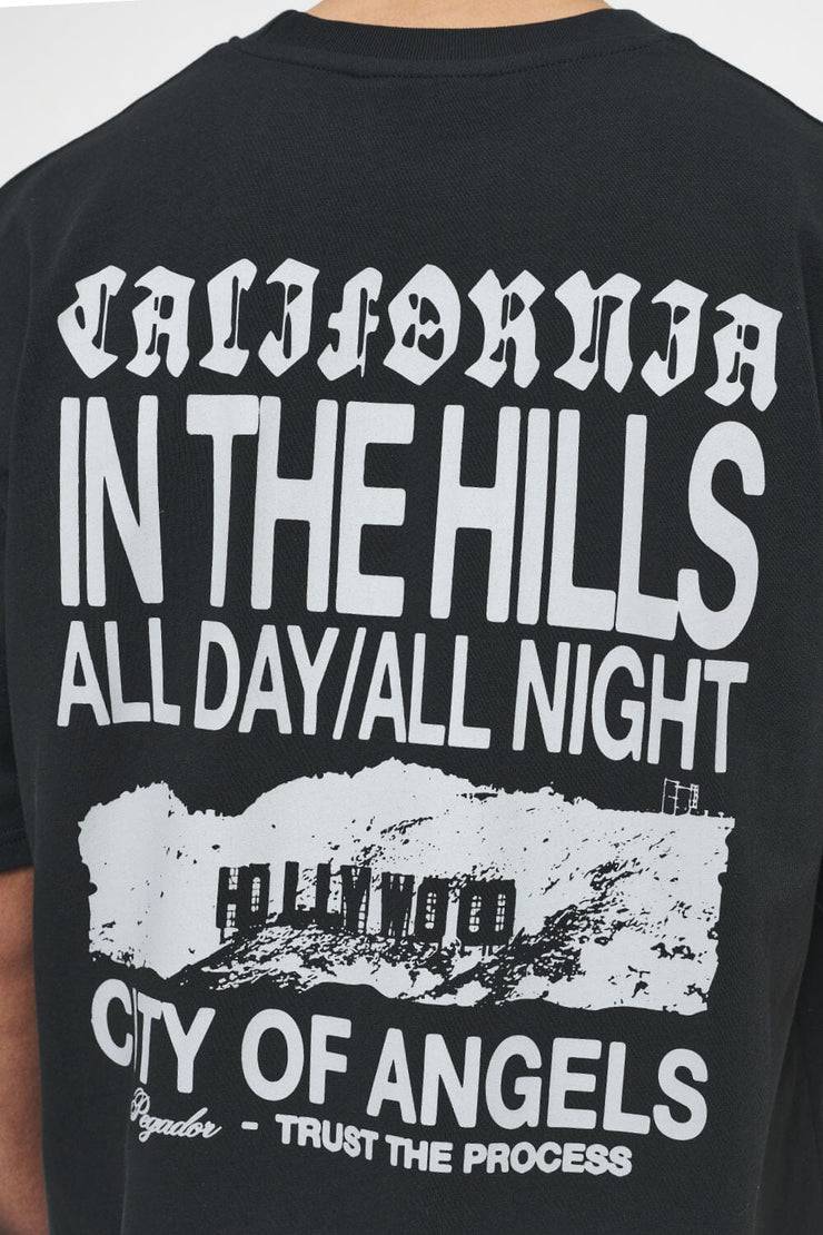 Pegador Wallace Oversized Tee Vintage Washed Black Ink Auslauf
