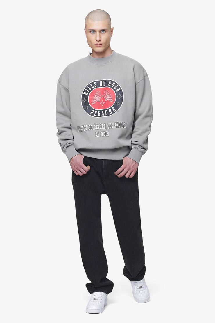 Pegador Algon Oversized Sweater Vintage Washed Dusk Grey im Angebot