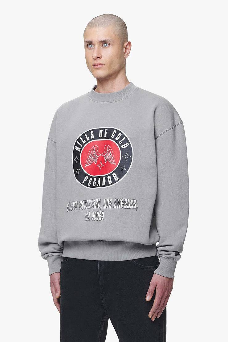 Pegador Algon Oversized Sweater Vintage Washed Dusk Grey im Angebot