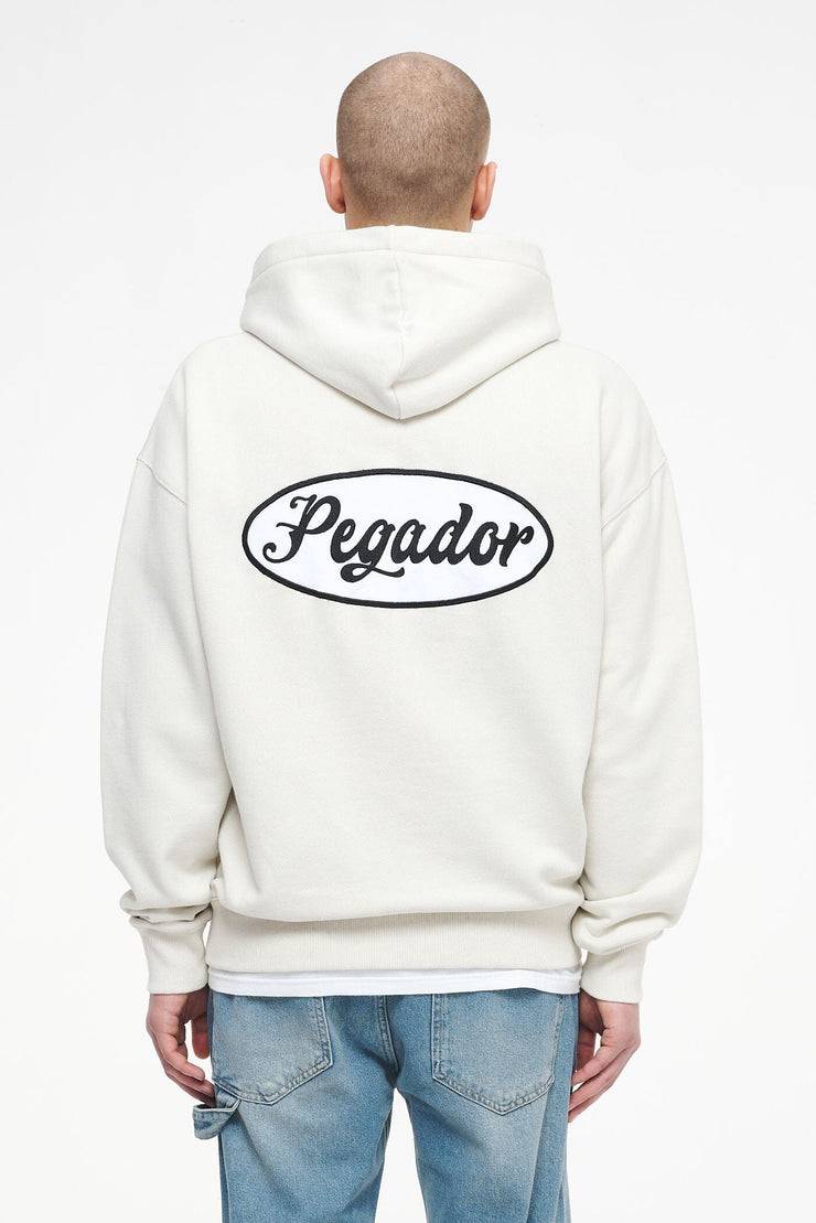 Pegador West Oversized Sweat Jacket Vintage Washed Angels Cream Günstiger Verkauf