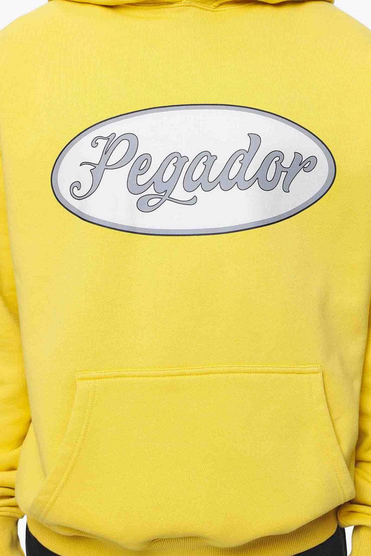 Pegador West Oversized Hoodie Vintage Washed Solar Yellow Fabrikverkauf