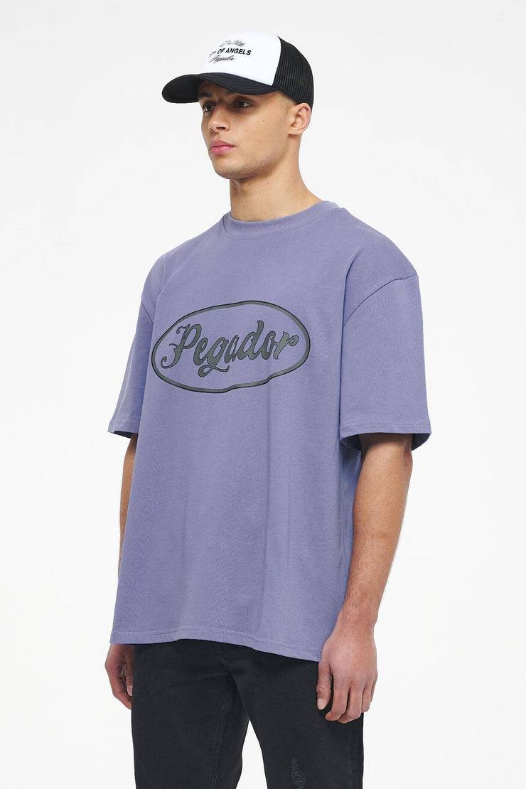 Pegador West Oversized Tee Vintage Washed Magic Violet Blitzverkäufe