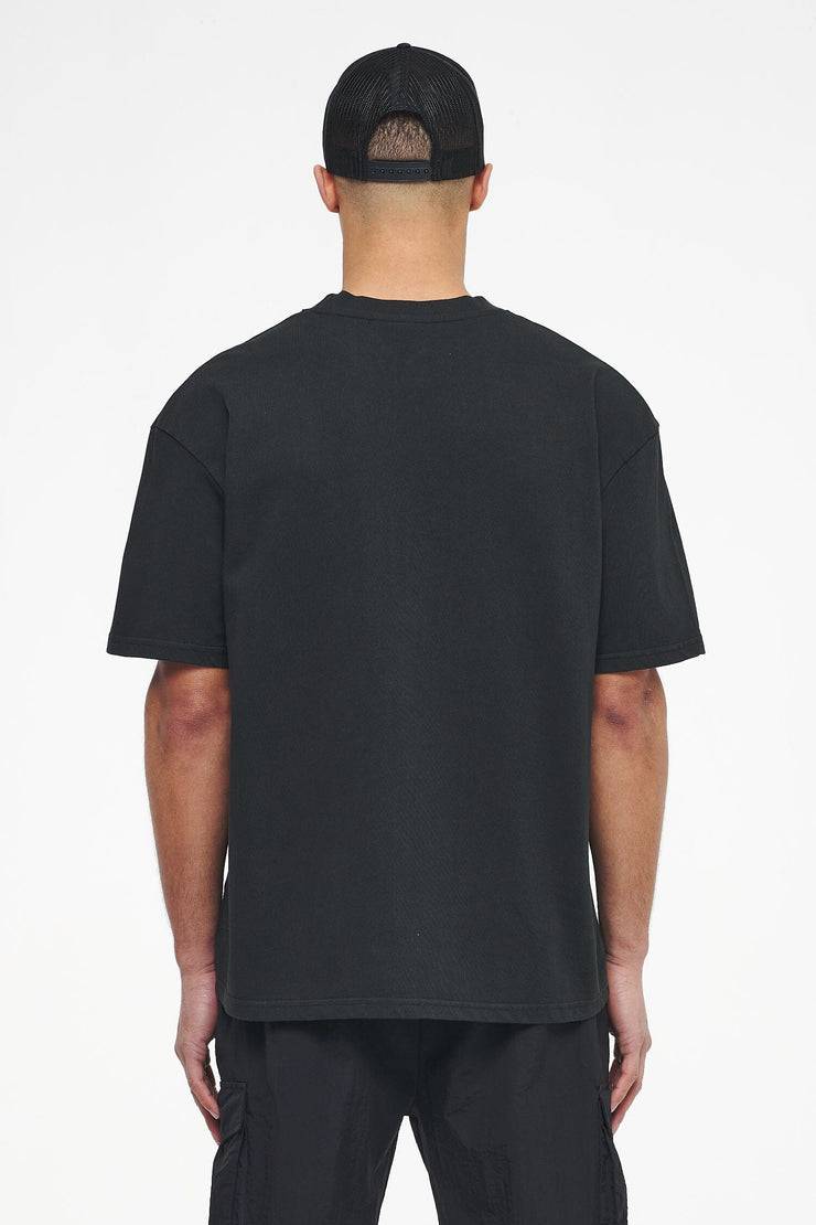 Pegador West Oversized Tee Vintage Washed Black Ink Kostenloser Versand