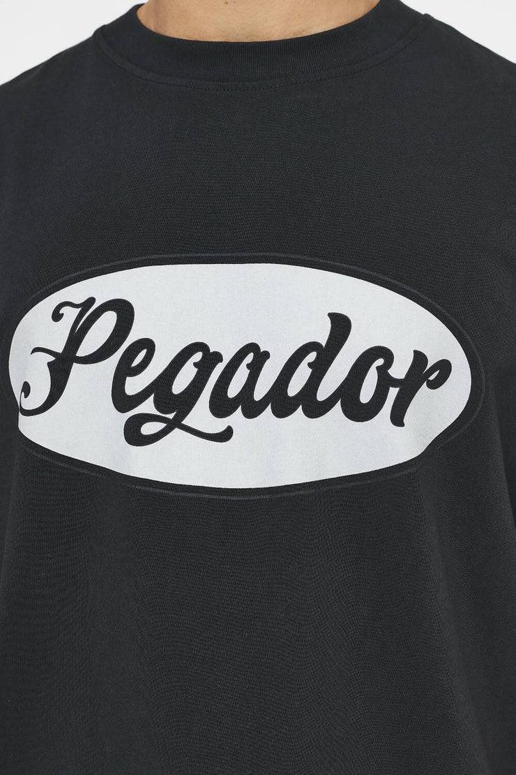 Pegador West Oversized Tee Vintage Washed Black Ink Kostenloser Versand