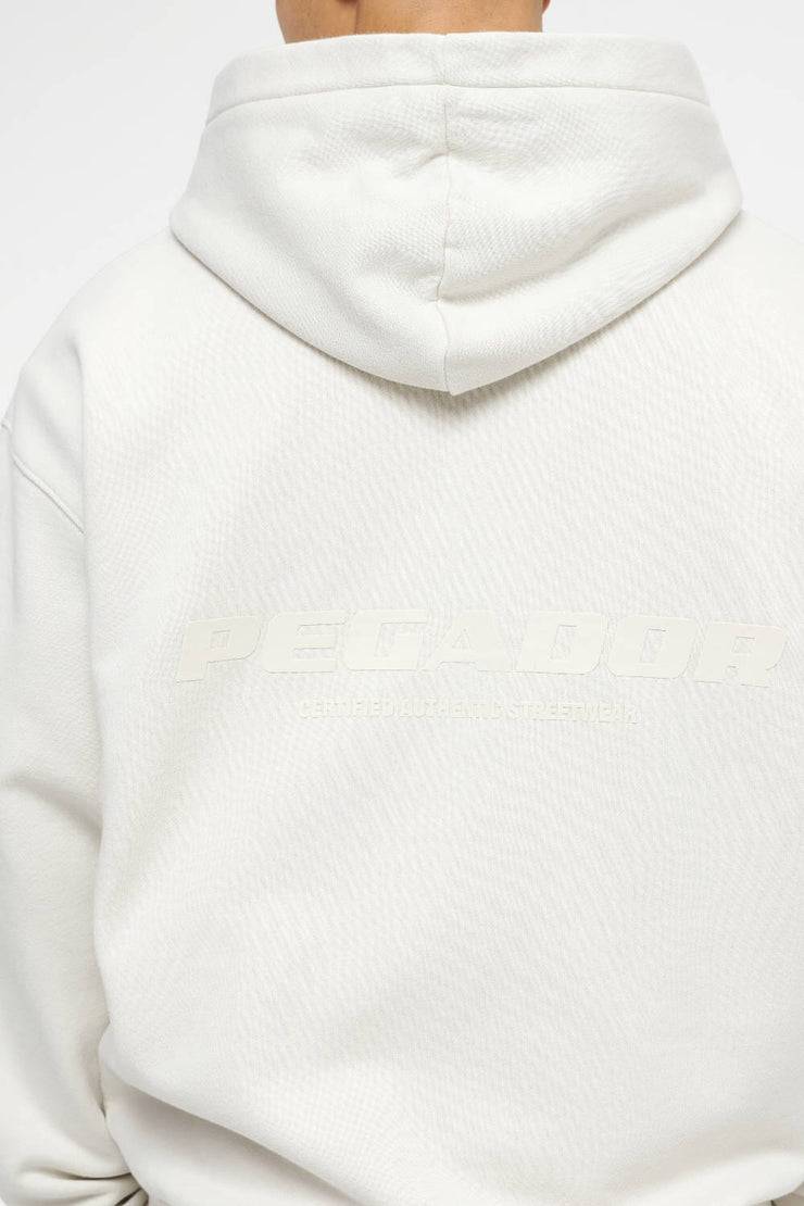 Pegador Colne Logo Oversized Sweat Jacket Vintage Washed Angels Cream Gum Fabrik Onlineshop