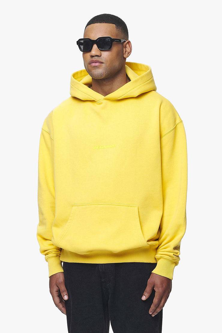 Pegador Colne Logo Oversized Hoodie Vintage Washed Solar Yellow Gum Fabrikpreis