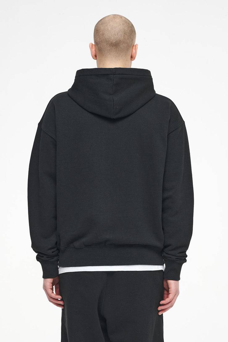 Pegador Logo Oversized Sweat Jacket Vintage Washed Black Ink Gum Flash Sale