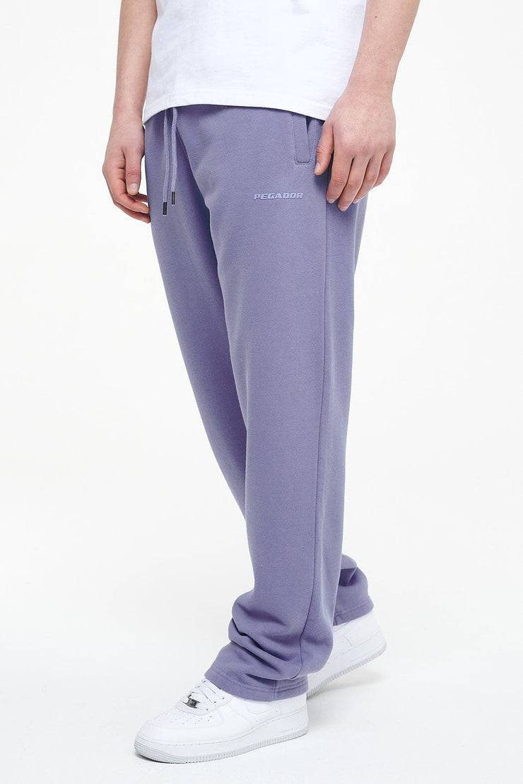 Pegador Logo Wide Sweat Pants Vintage Washed Magic Violet Gum Begrenztes Angebot