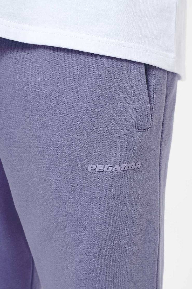 Pegador Logo Wide Sweat Pants Vintage Washed Magic Violet Gum Begrenztes Angebot