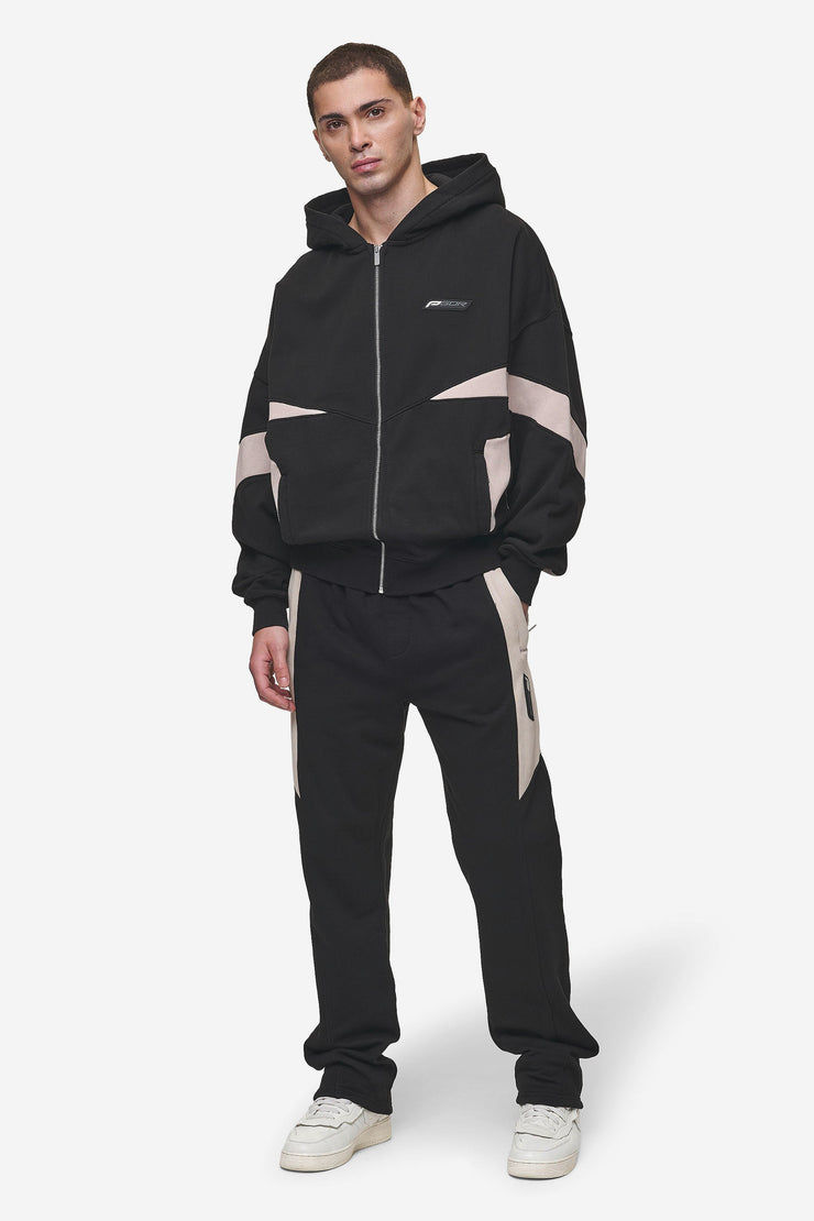 Pegador Aderno Wide Sweat Pants Washed Black Light Beige Top Angebot