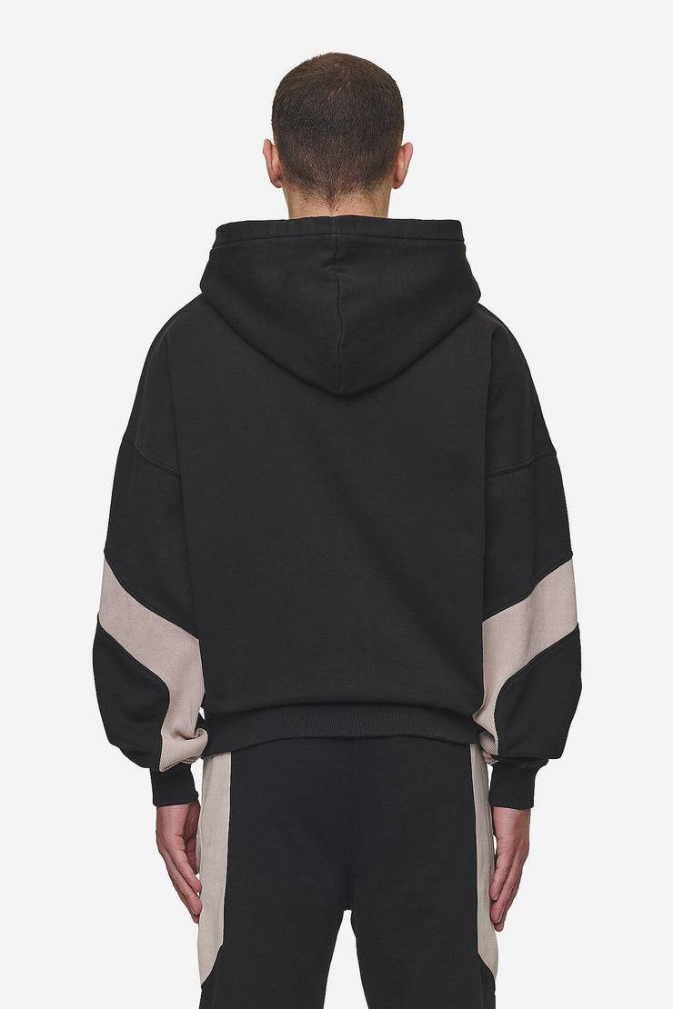 Pegador Aderno Boxy Sweat Jacket Washed Black Light Beige Neueste Mode
