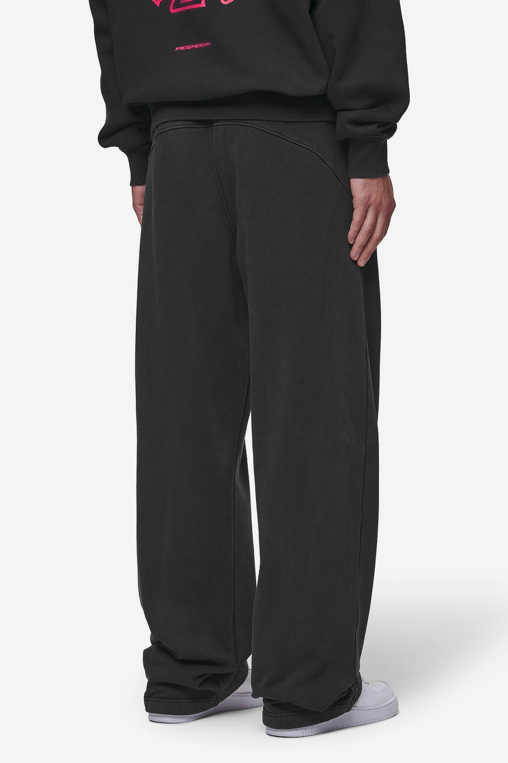 Pegador Conven Loose Sweat Pants Vintage Black Online Outlet