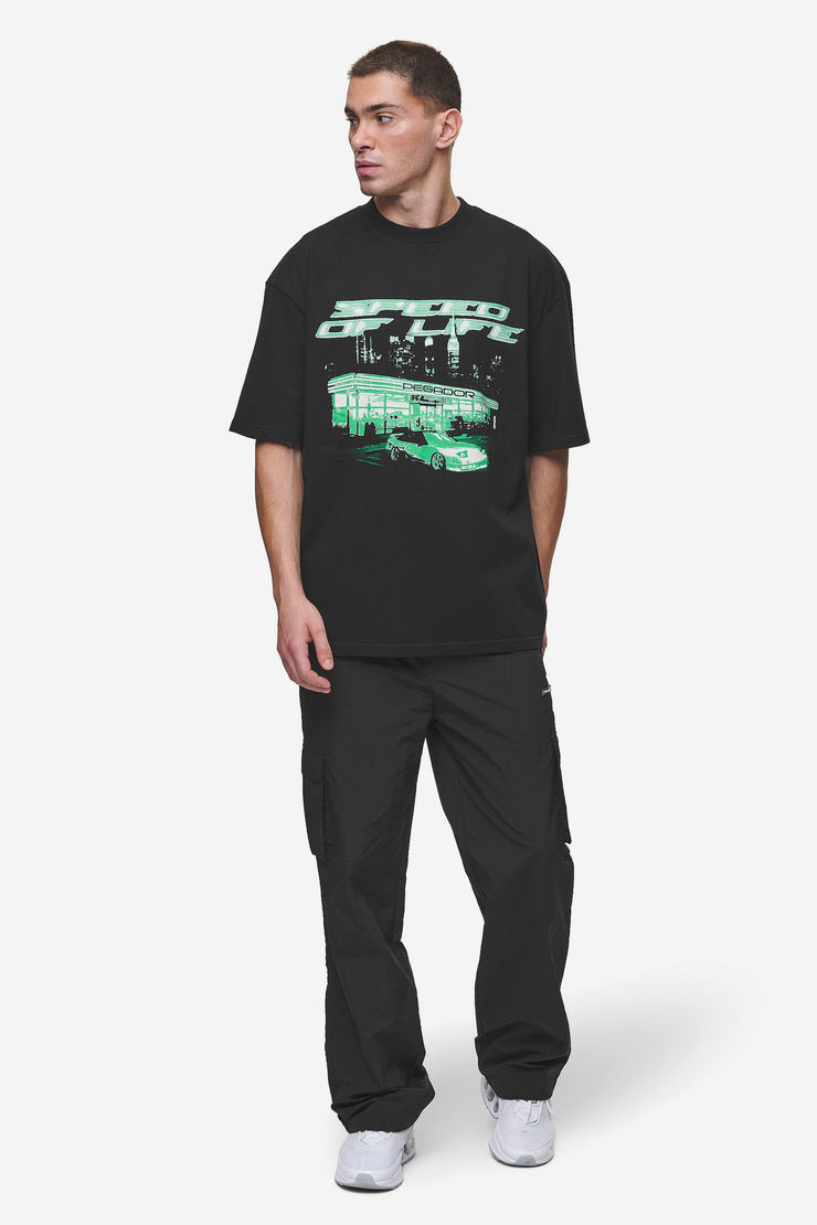 Pegador Conner Oversized Tee Washed Black Räumungsverkauf