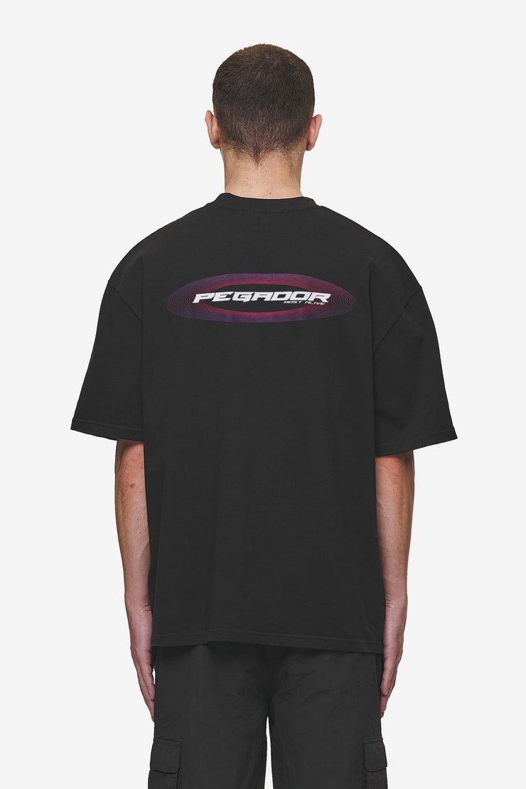 Pegador Madron Oversized Tee Washed Black Kauf eins, bekomm eins gratis