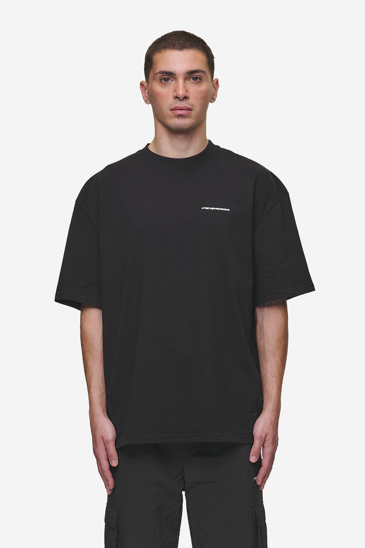 Pegador Madron Oversized Tee Washed Black Kauf eins, bekomm eins gratis