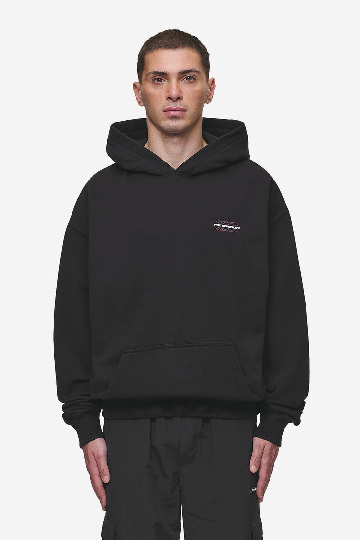 Pegador Lexing Oversized Hoodie Washed Black Tägliche Deals