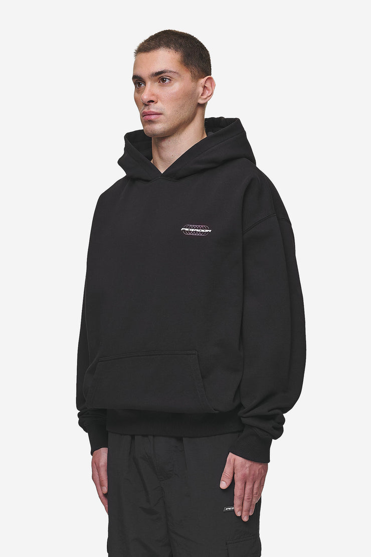 Pegador Lexing Oversized Hoodie Washed Black Tägliche Deals