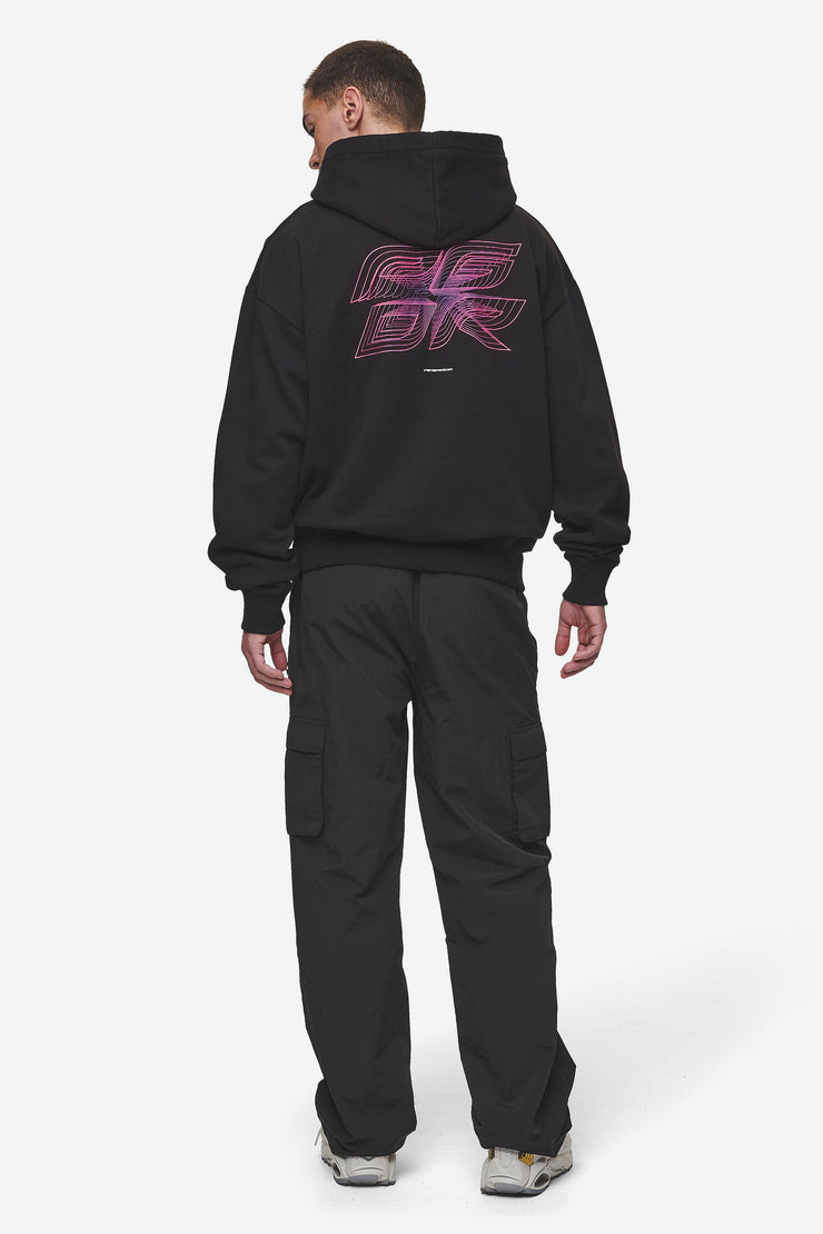 Pegador Lexing Oversized Hoodie Washed Black Tägliche Deals