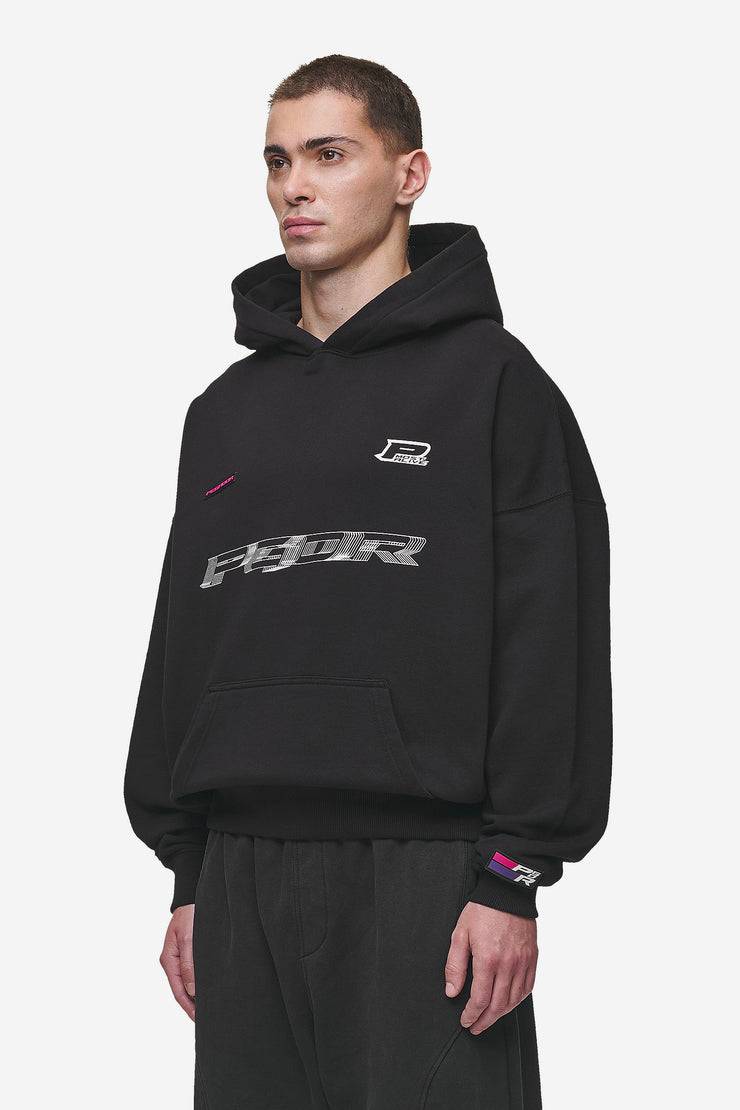 Pegador Iron Boxy Hoodie Washed Black Riesige Ersparnisse