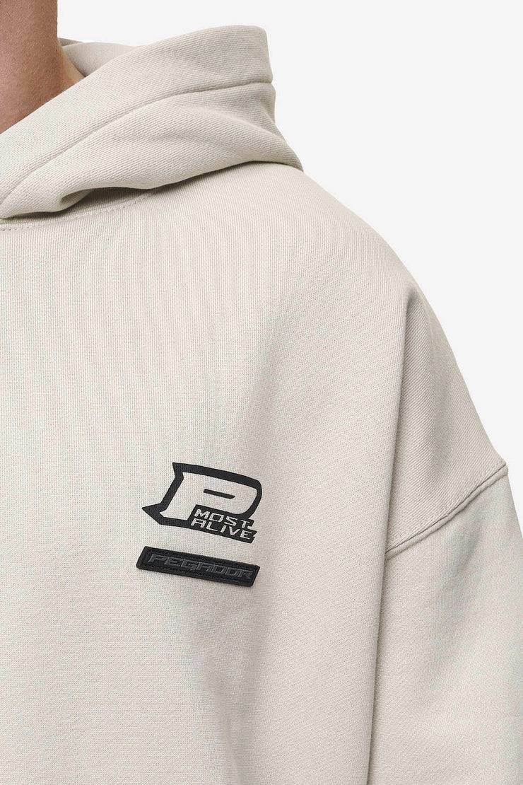 Pegador Hawkins Oversized Hoodie Washed Light Beige Tiefpreis
