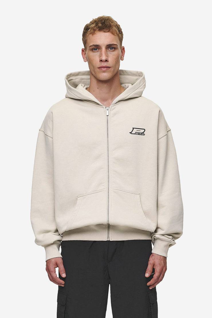 Pegador Fox Oversized Sweat Jacket Washed Light Beige Wochenangebot