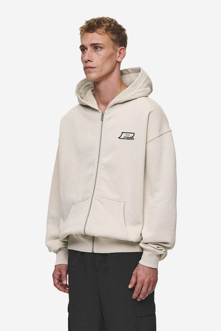 Pegador Fox Oversized Sweat Jacket Washed Light Beige Wochenangebot