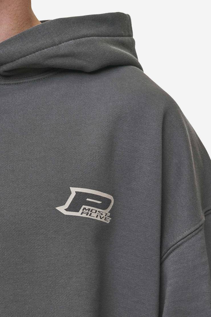 Pegador Fox Oversized Hoodie Washed Anthracite Kostenlose Rückgabe