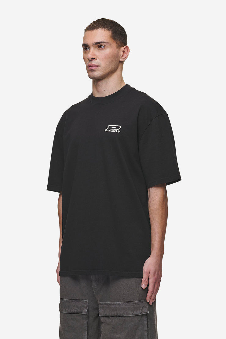 Pegador Fox Oversized Tee Washed Black Begrenzte Freigabe
