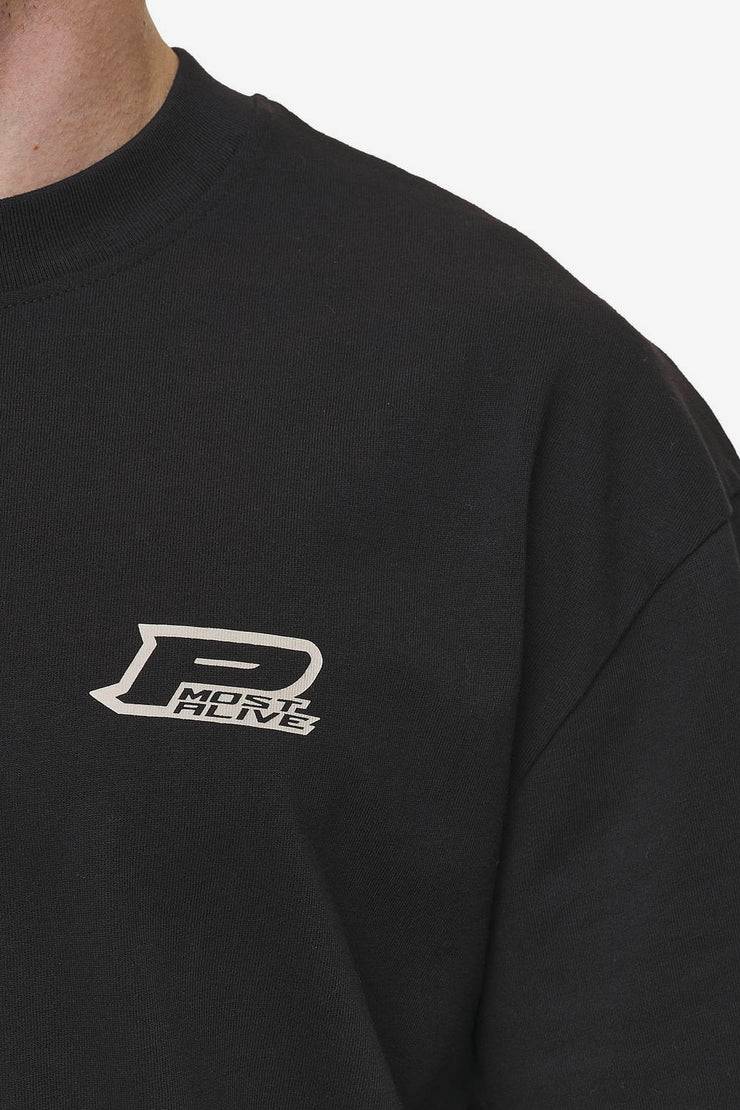 Pegador Fox Oversized Tee Washed Black Begrenzte Freigabe