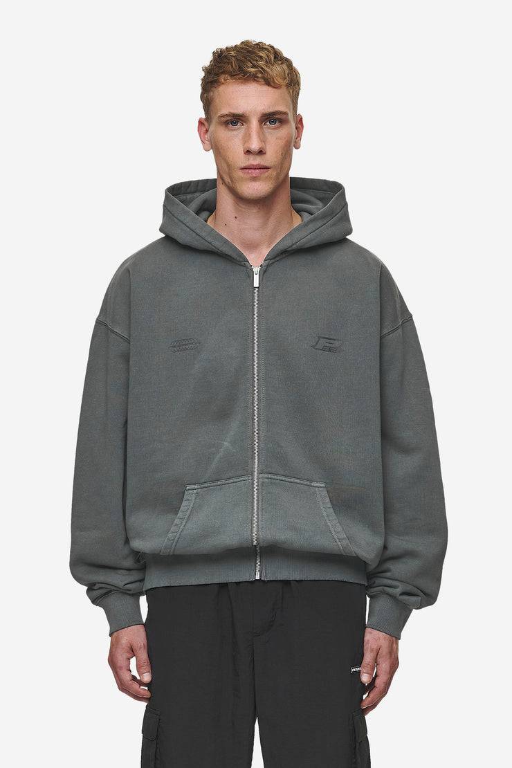 Pegador Lance Oversized Sweat Jacket Vintage Anthracite Neueste Stile