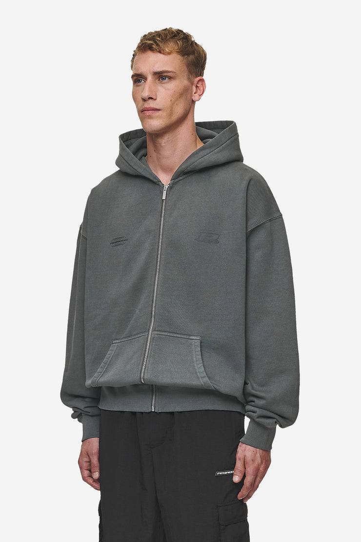 Pegador Lance Oversized Sweat Jacket Vintage Anthracite Neueste Stile