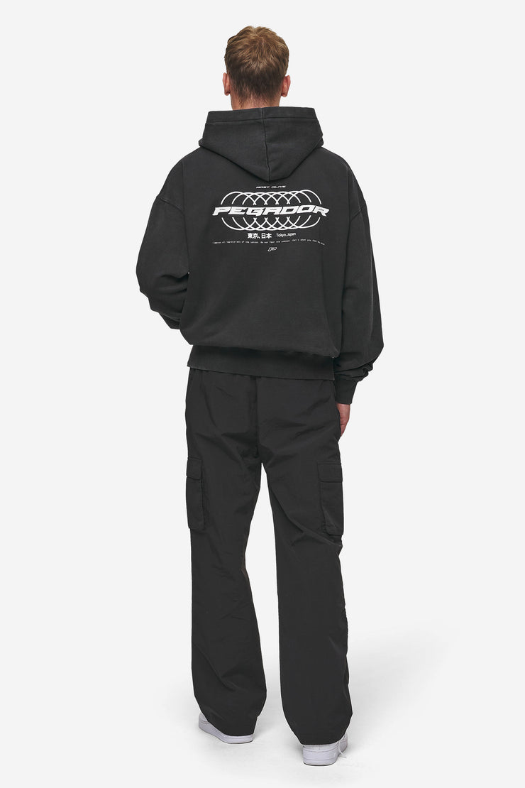 Pegador Lance Oversized Hoodie Vintage Black Letzter Tag