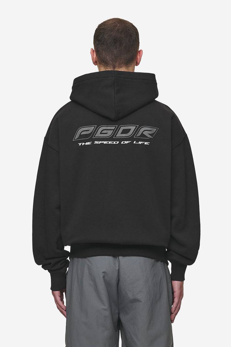 Pegador Charles Oversized Sweat Jacket Washed Black Bis zu 65% Rabatt