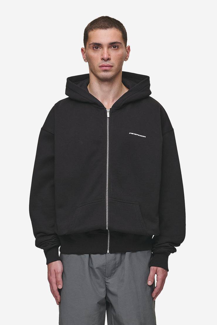 Pegador Charles Oversized Sweat Jacket Washed Black Bis zu 65% Rabatt