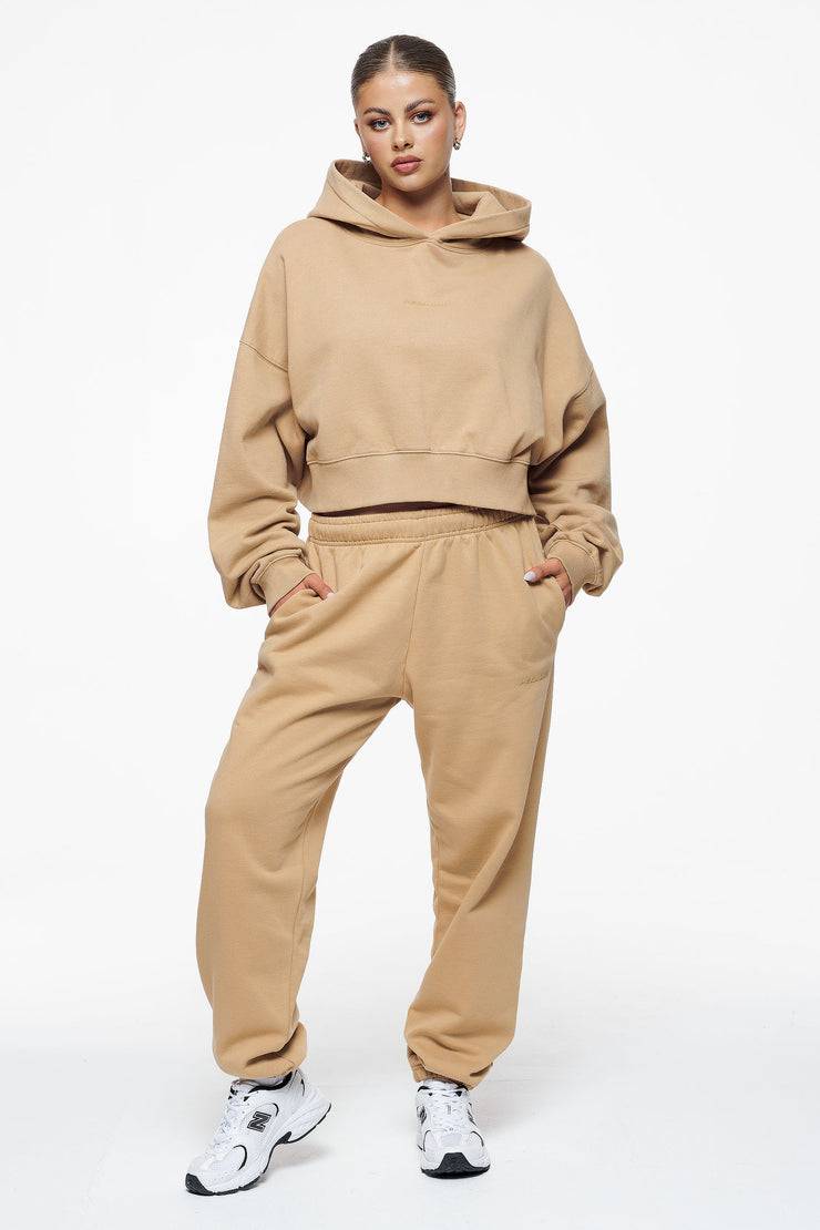 Pegador Villa High Waisted Sweat Pants Vintage Washed Espresso Gum Sonderangebot der Fabrik