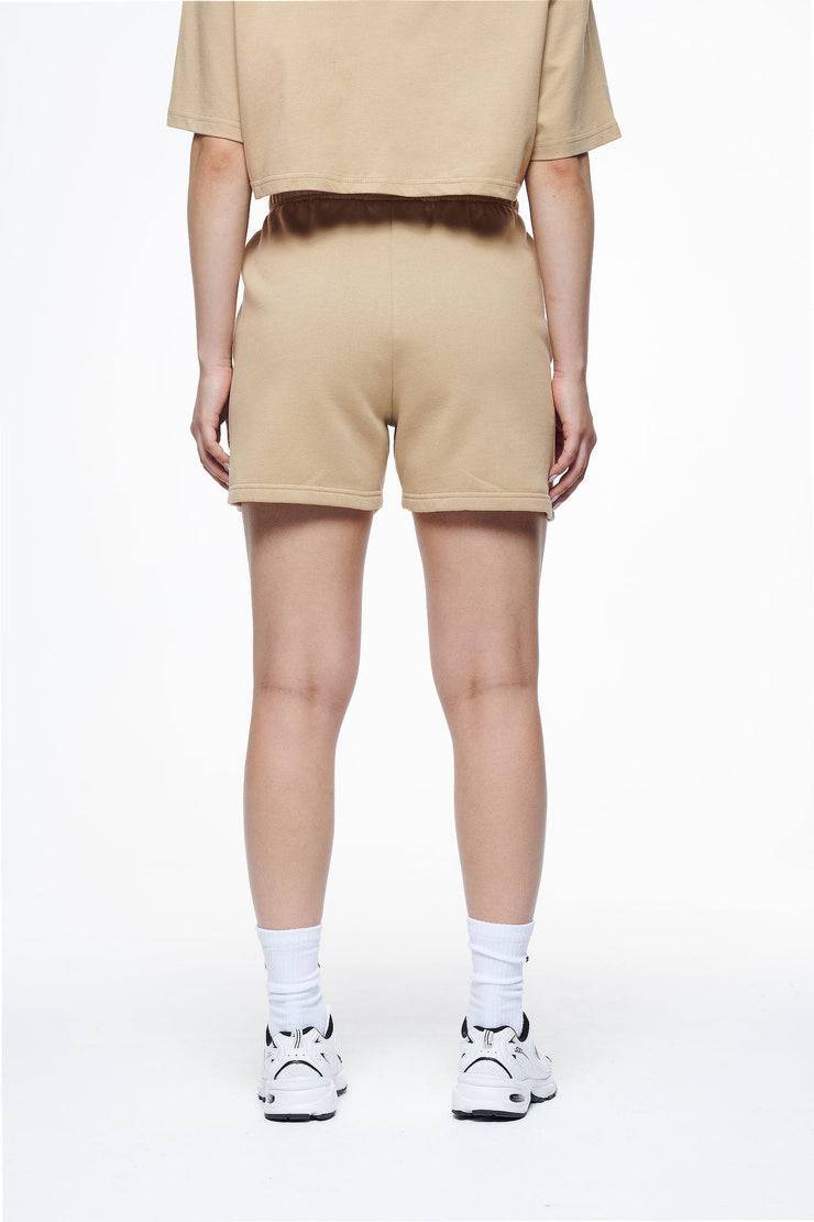 Pegador Umbria High Waisted Shorts Vintage Washed Espresso Gum Super Rabatt