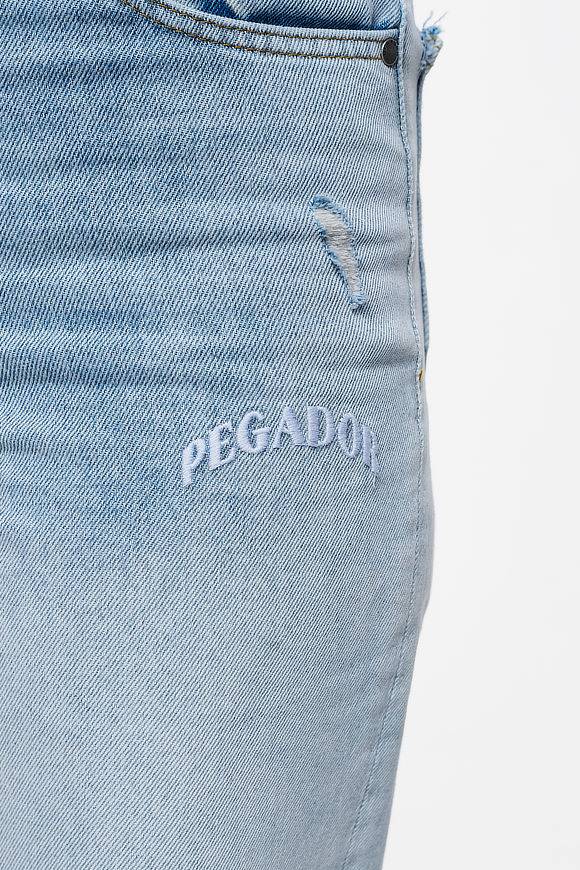 Pegador Soliera Distressed Wide Jeans Light Blue 50% Rabatt mit kostenlosem Versand